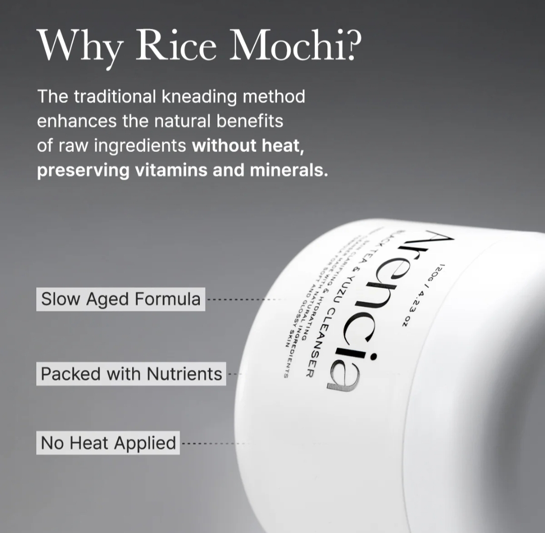 Arencia Black Tea & Yuzu Rice Mochi Cleanser
