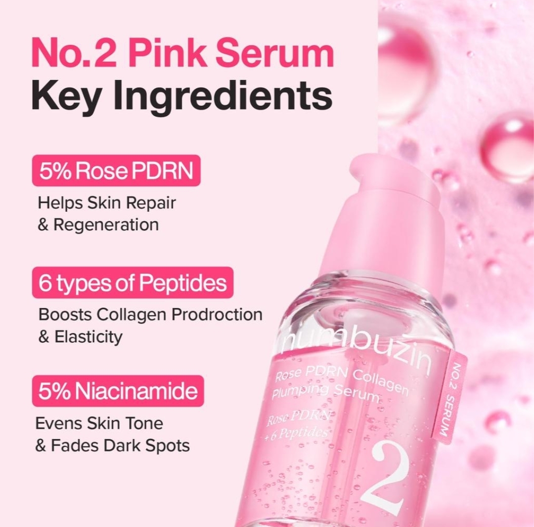 numbuzin Rose PDRN Collagen Plumping Serum