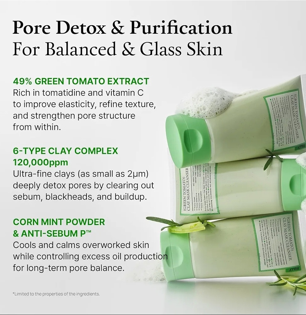 FULLY GREEN TOMATO CLAY MASK CLEANSER
