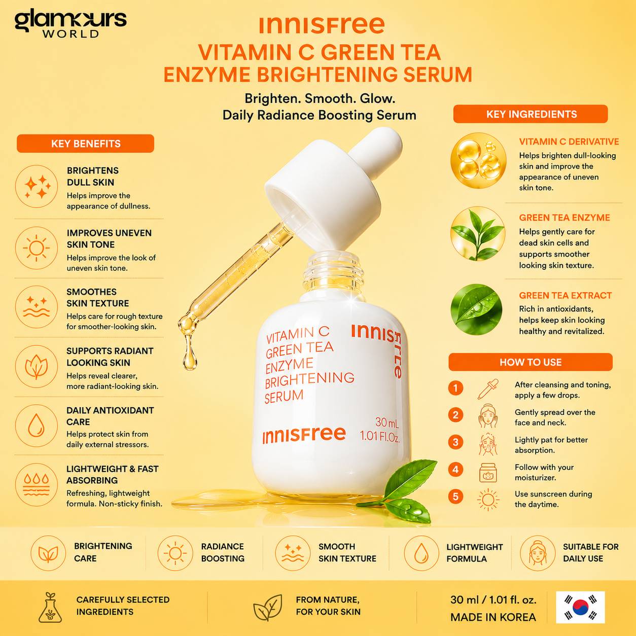 Innisfree Vitamin C Green Tea Enzyme Serum 30ml